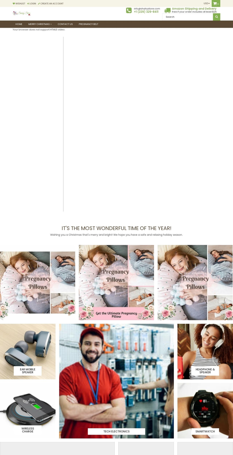 shahystore.com shopify website screenshot