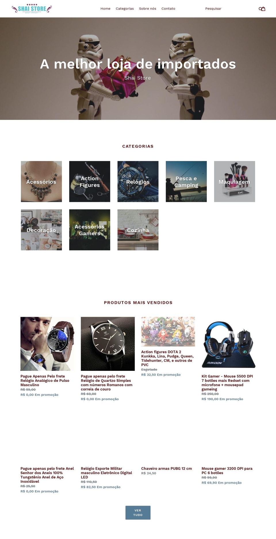 shaistore.com shopify website screenshot