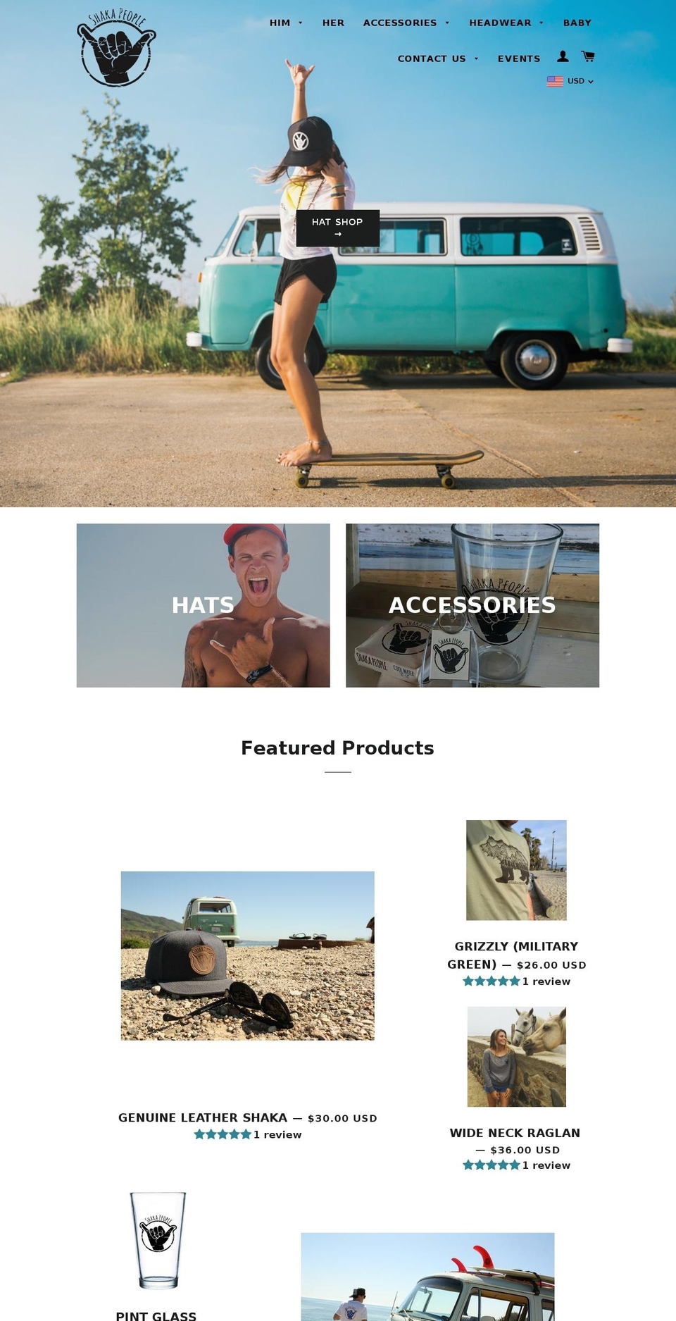 shaka-people.com shopify website screenshot