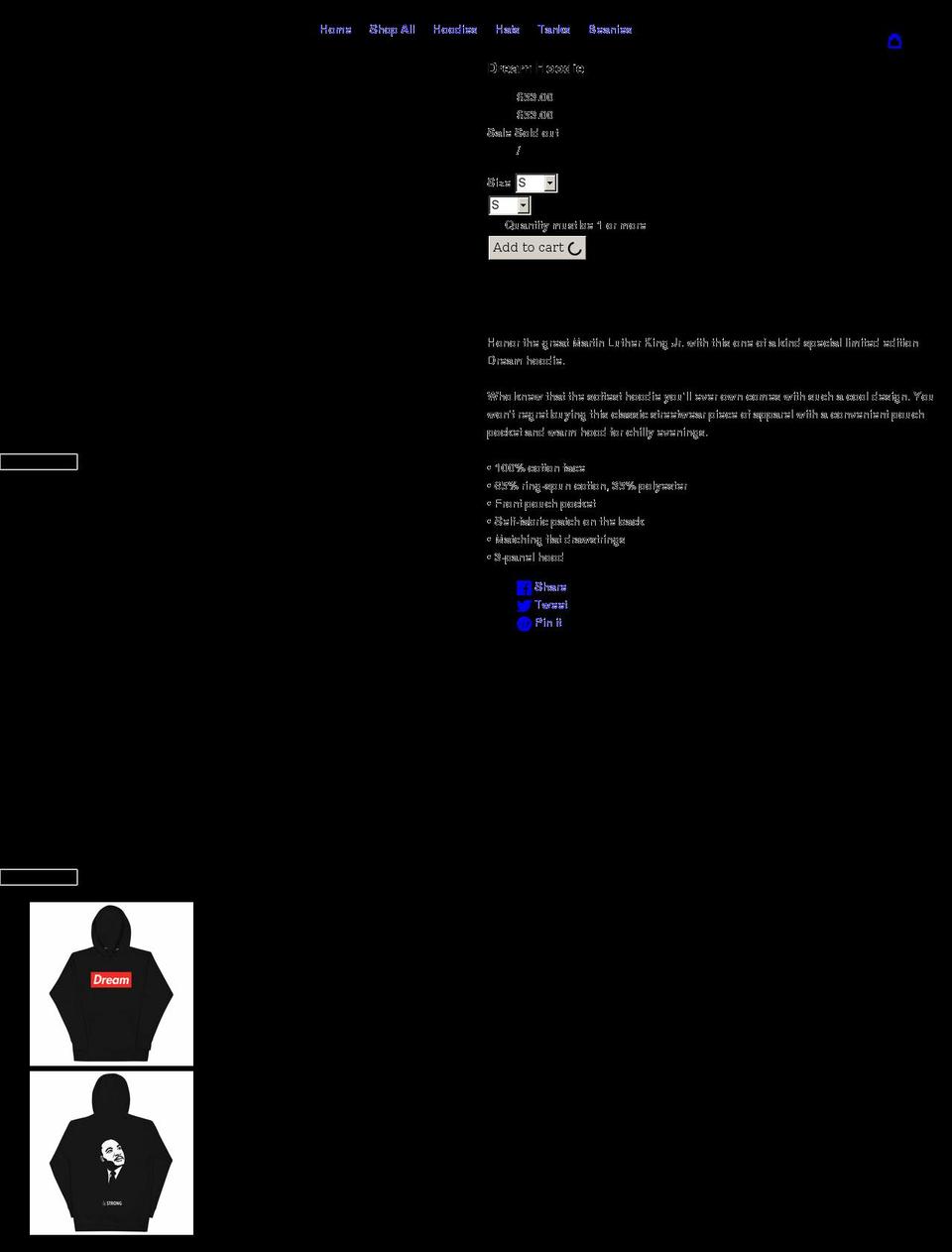 shakastrong.org shopify website screenshot