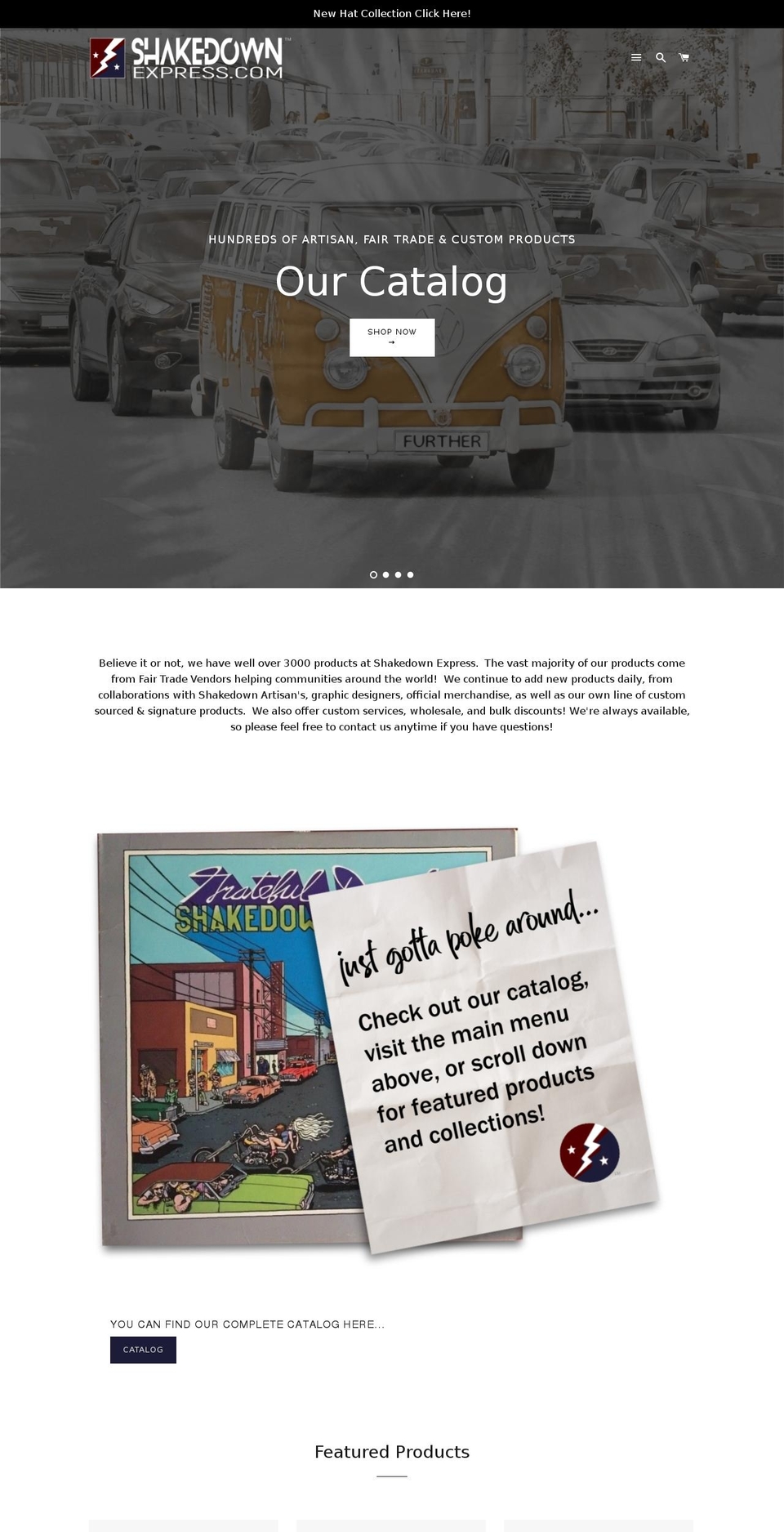 shakedownexpress.com — Shopify storefront screenshot