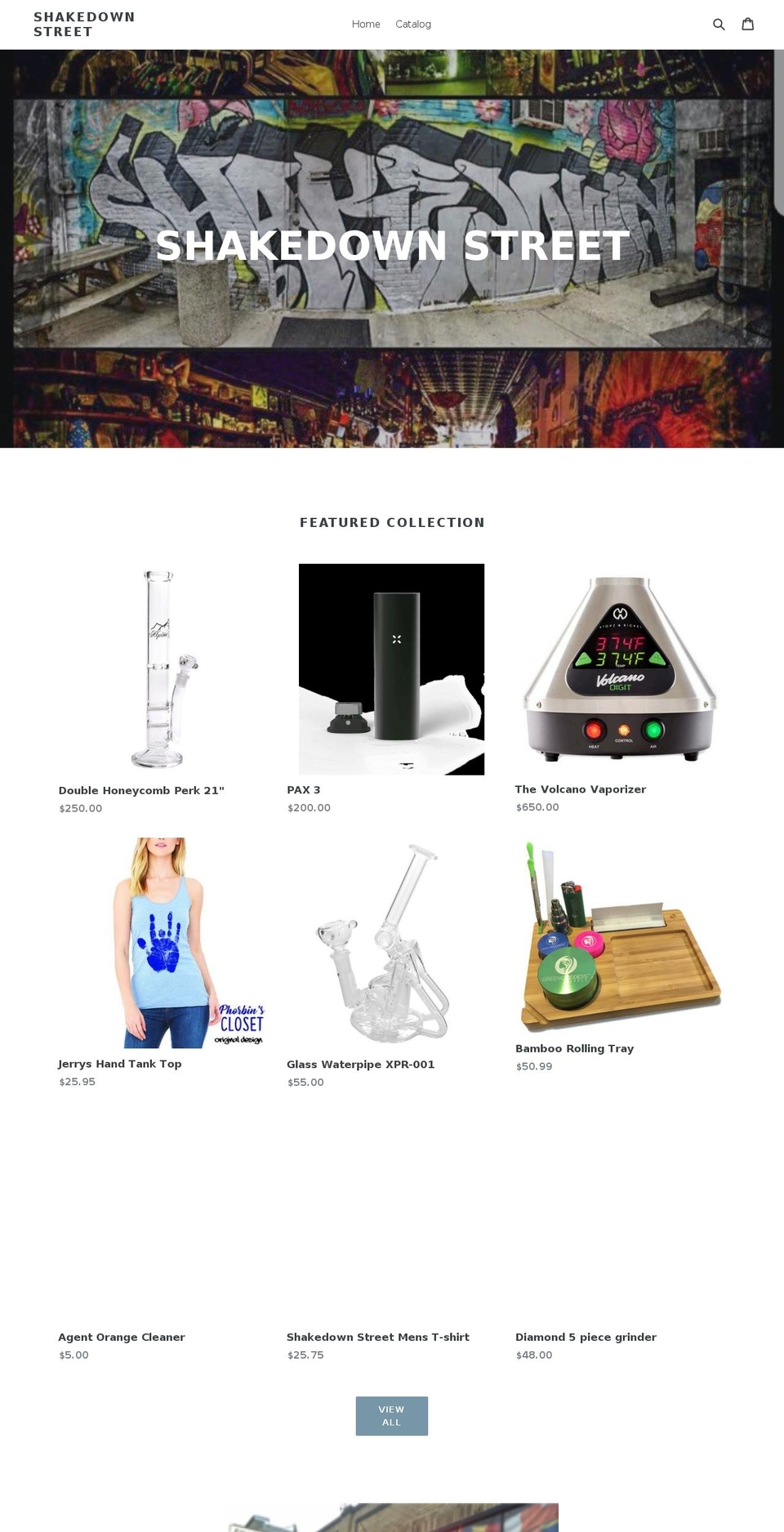 shakedownstreetgr.com shopify website screenshot