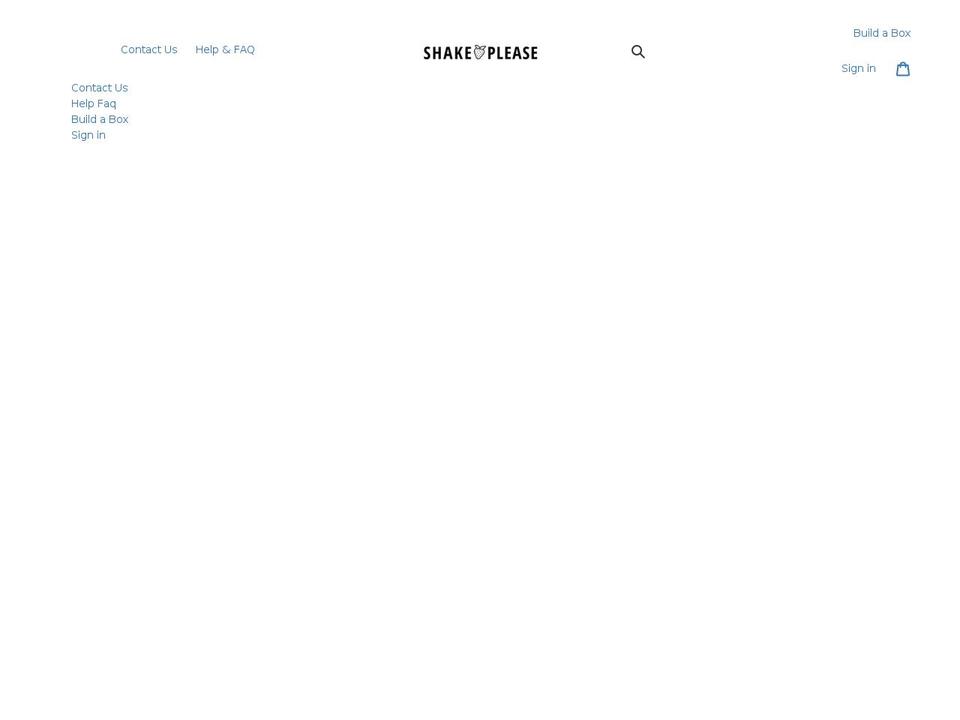 shakeplease.com shopify website screenshot