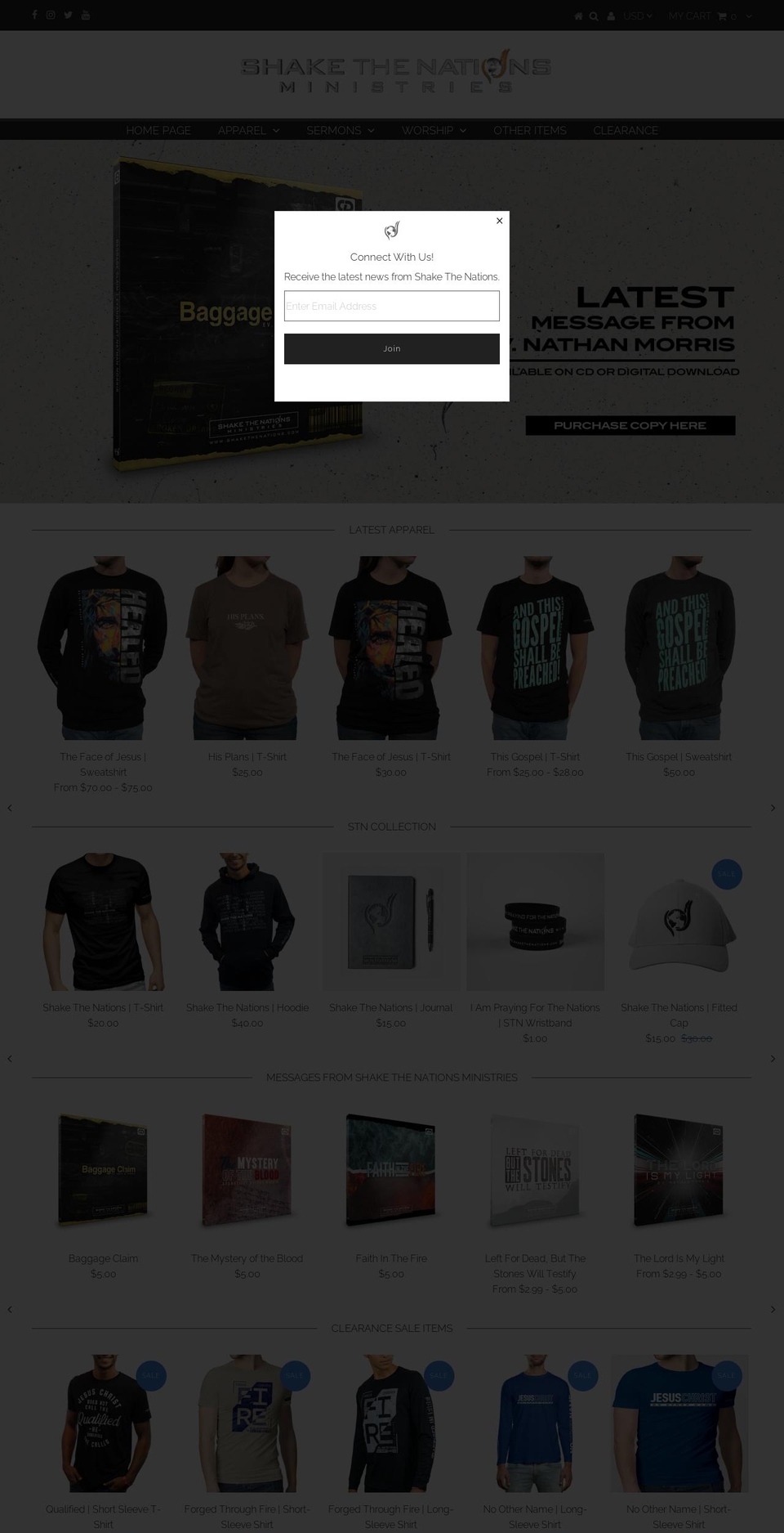 shakethenations.myshopify.com shopify website screenshot