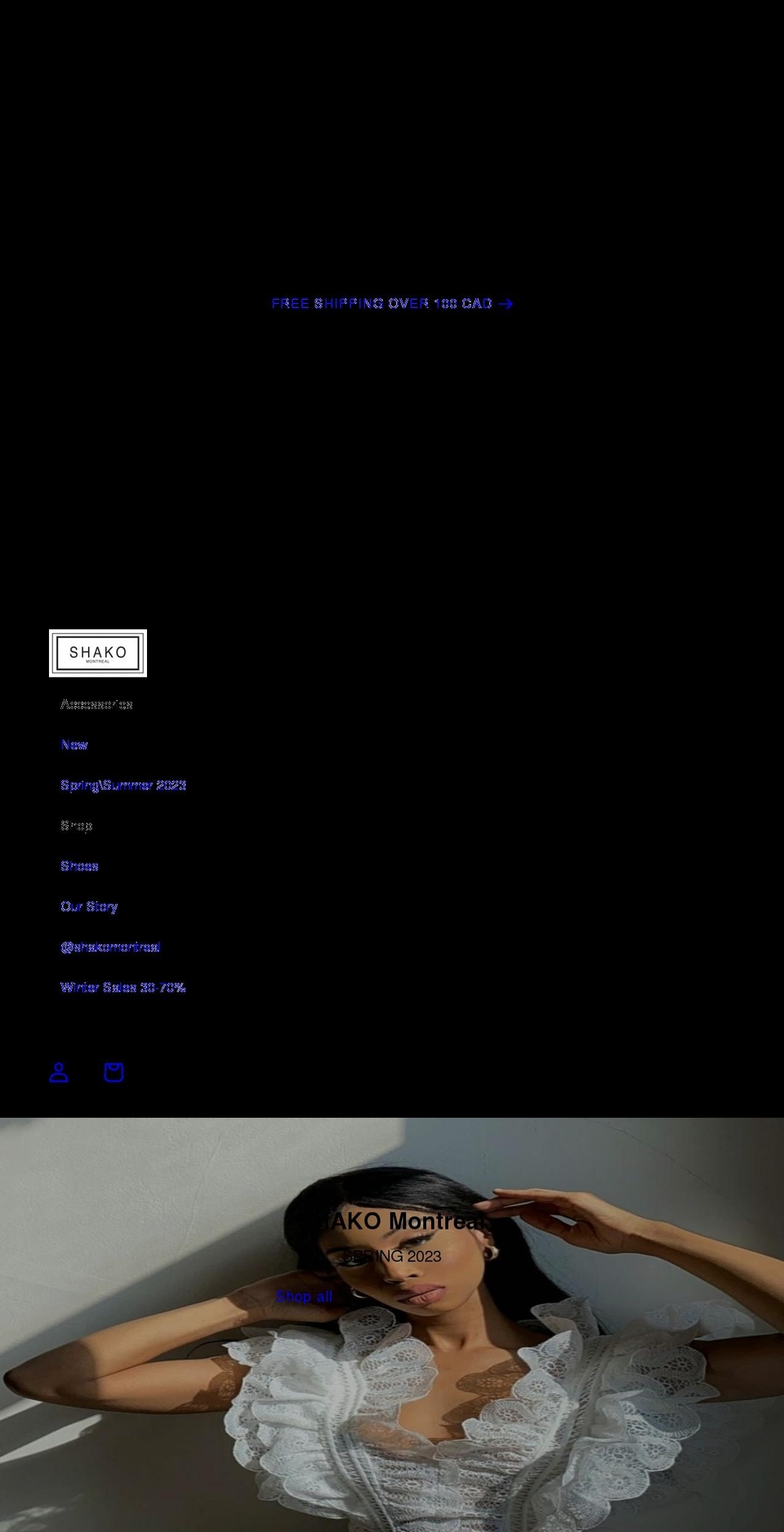 shakomontreal.com shopify website screenshot