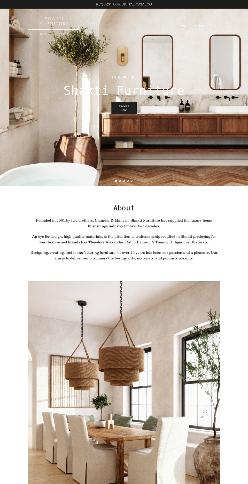 shaktifurniture.com shopify website screenshot