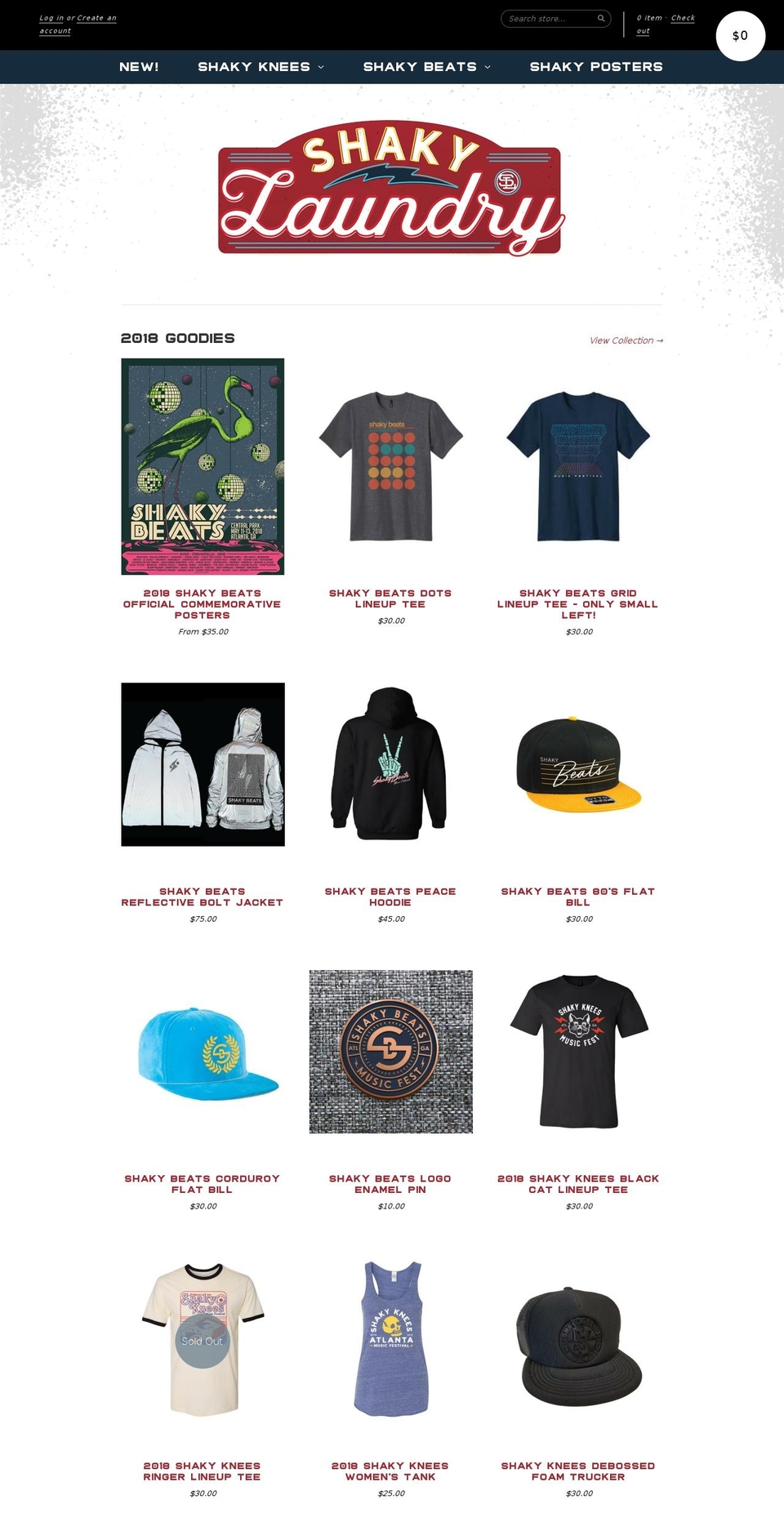 shakylaundry.com shopify website screenshot
