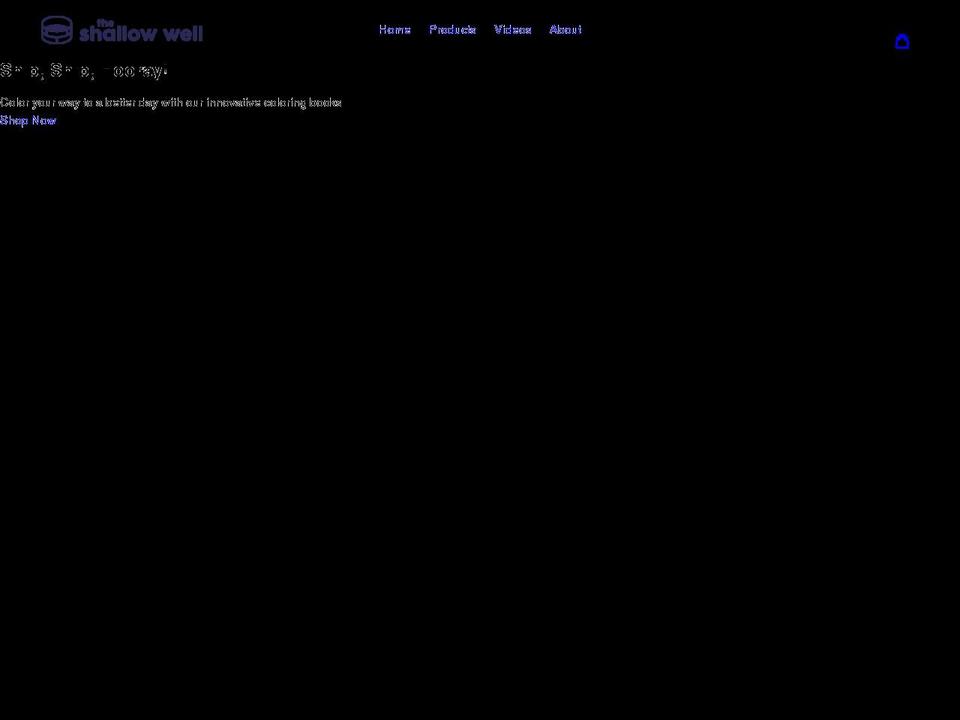 shallowwell.com shopify website screenshot