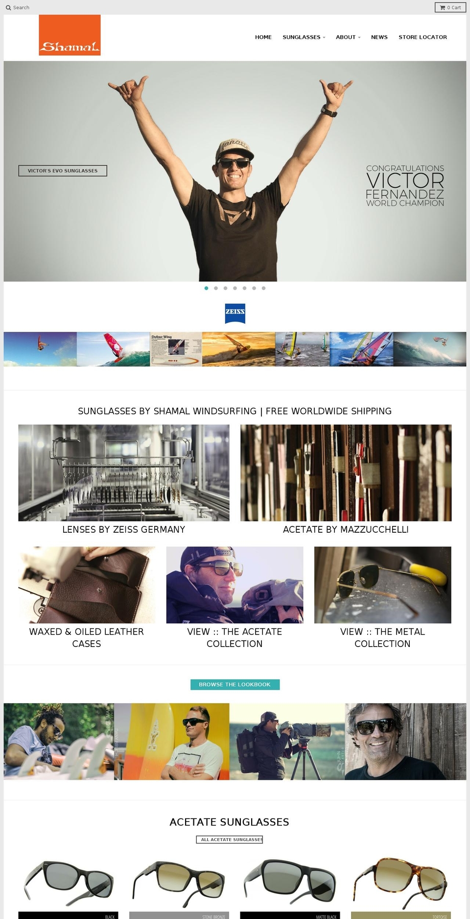 shamalwindsurfing.com shopify website screenshot