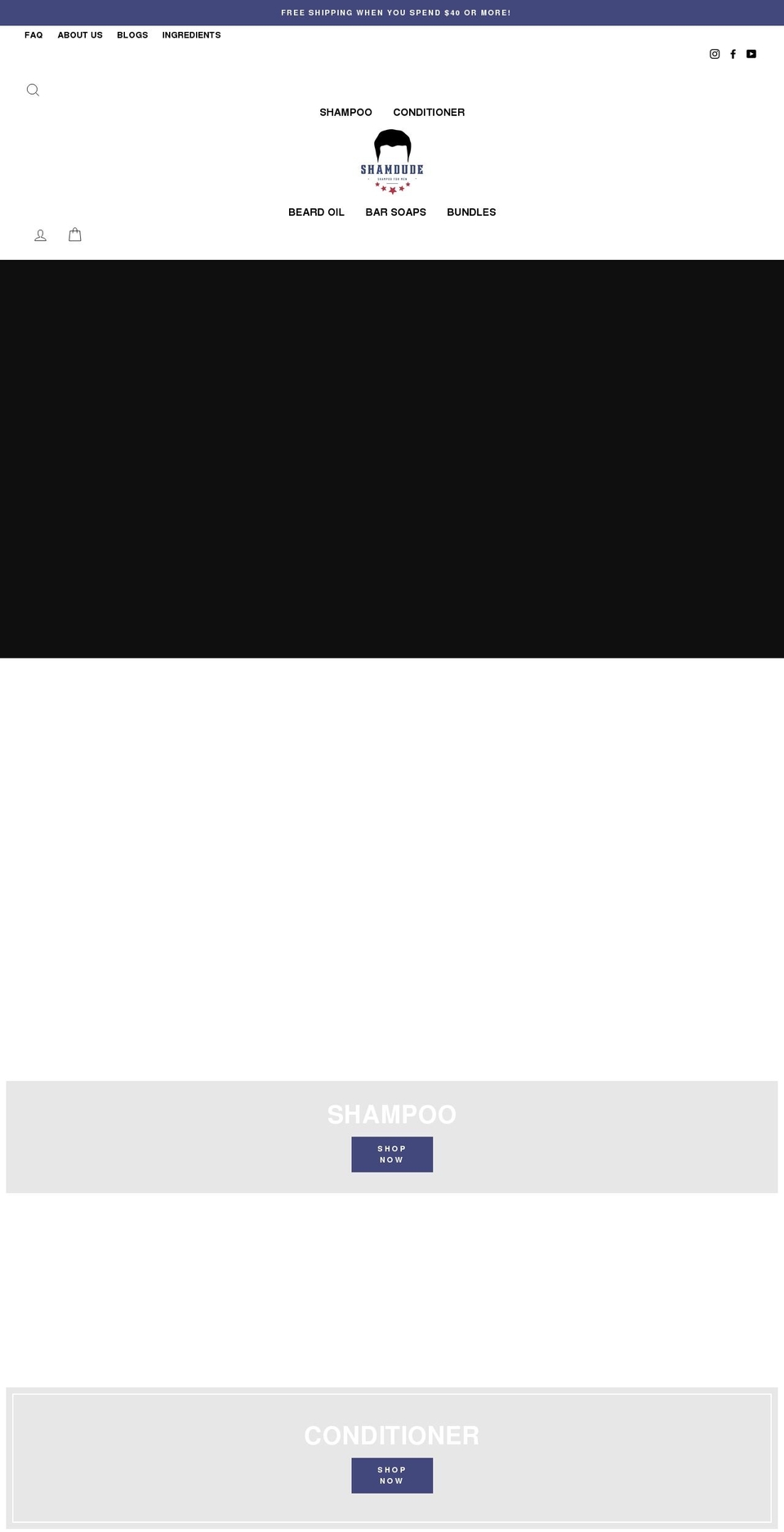 shamdude.com shopify website screenshot