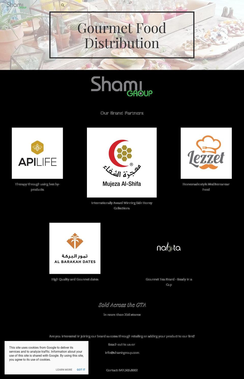 shami-group.com shopify website screenshot