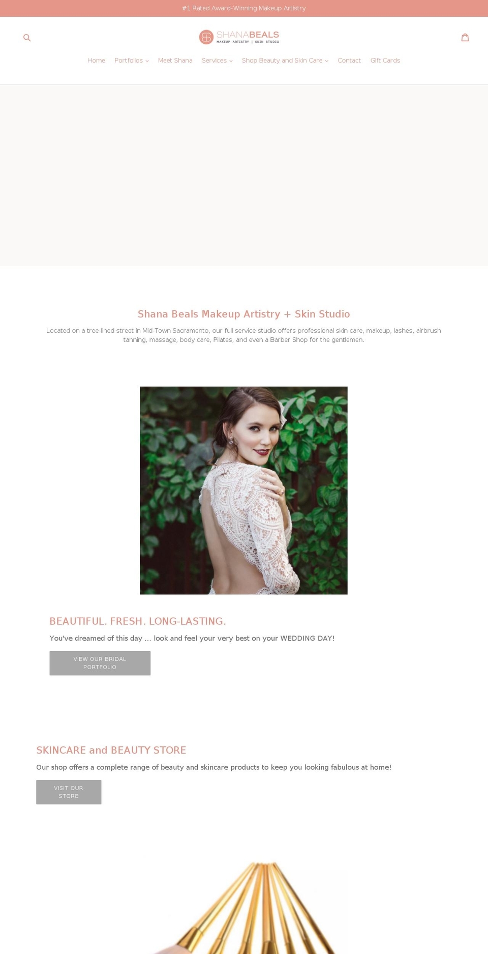 shanabeals.com — Shopify storefront screenshot