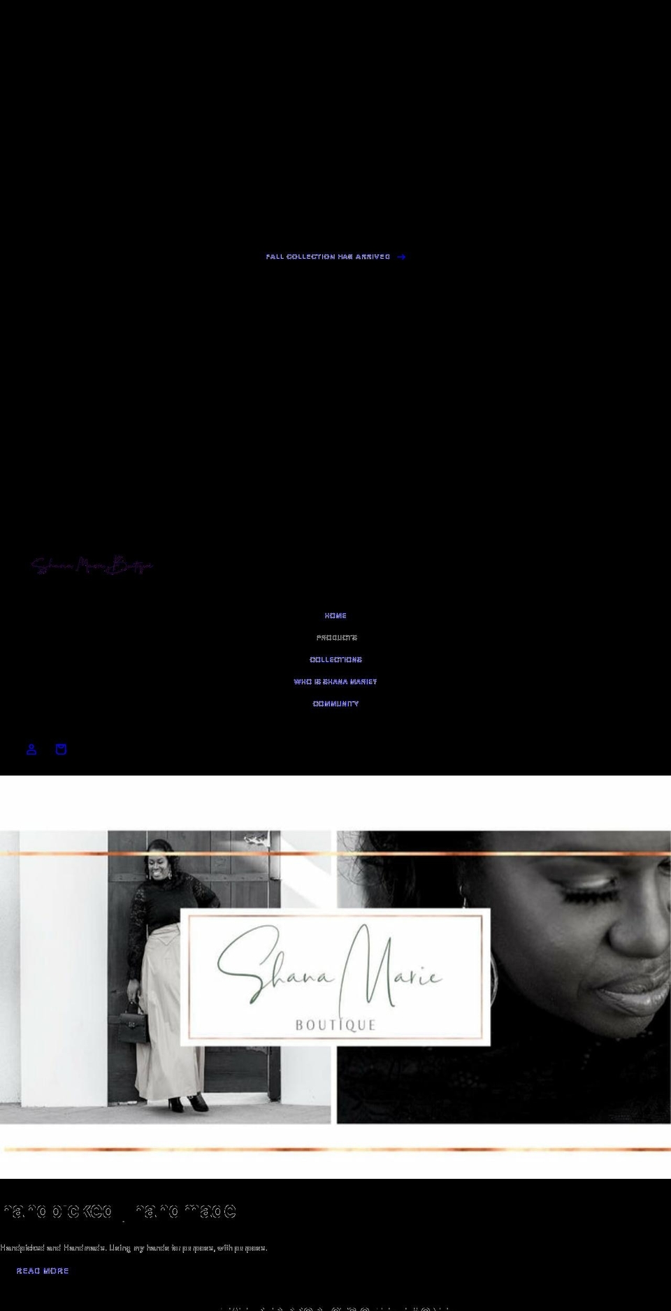 Bajortheme Shopify theme site example shanamarieboutique.com