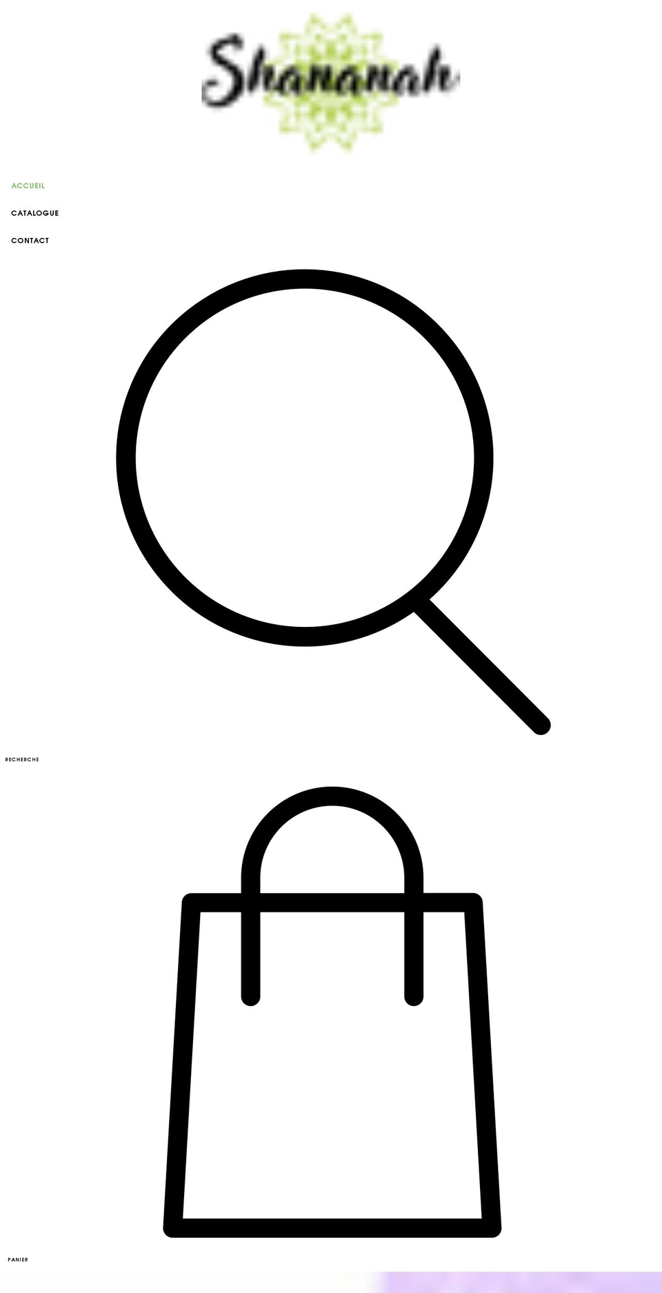 shananah.com shopify website screenshot