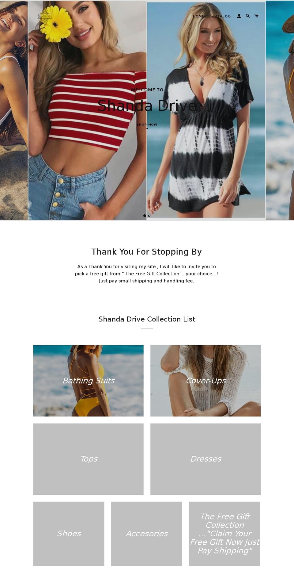 shandadrive.com shopify website screenshot