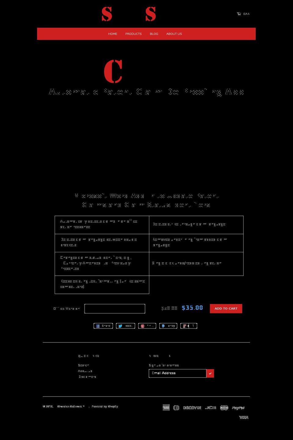 shandonsoftware.com — Shopify storefront screenshot
