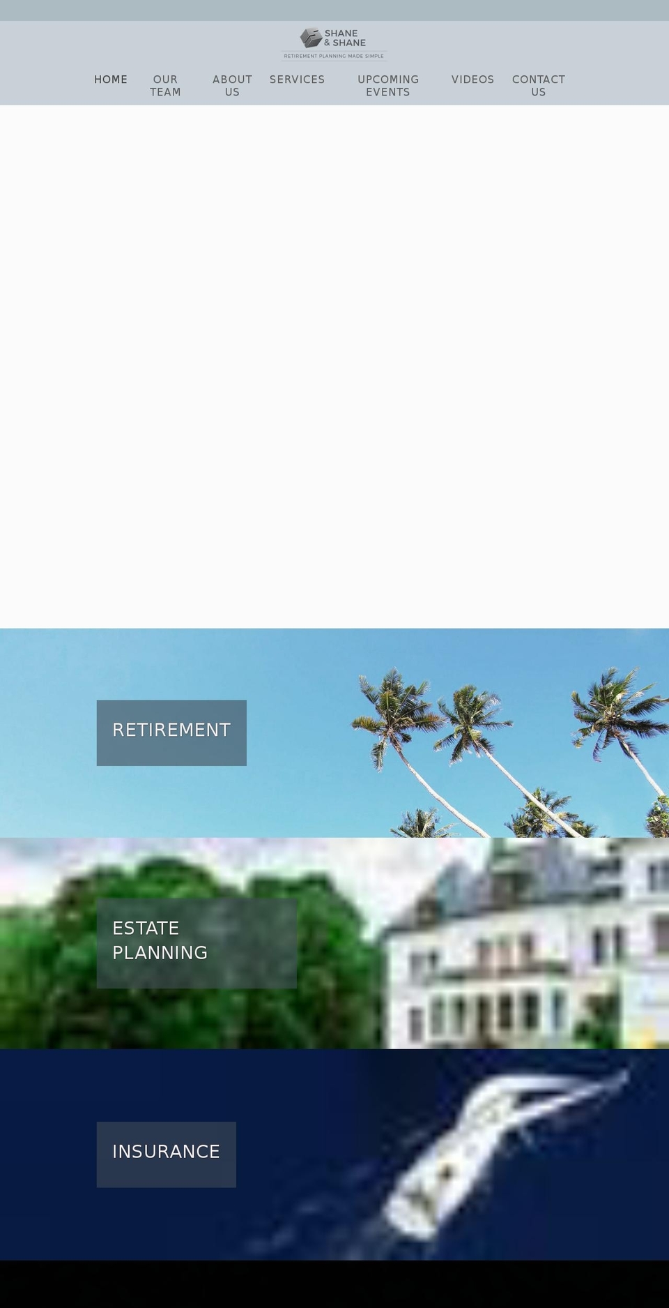 shaneandshanefinancial.com shopify website screenshot