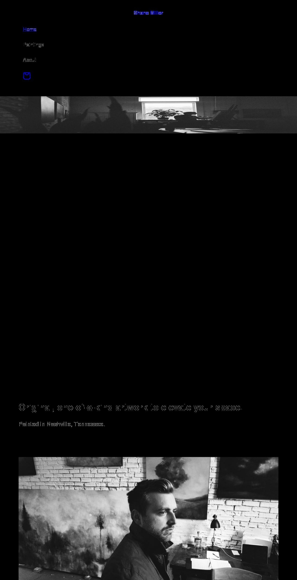 shaneartistry.com shopify website screenshot
