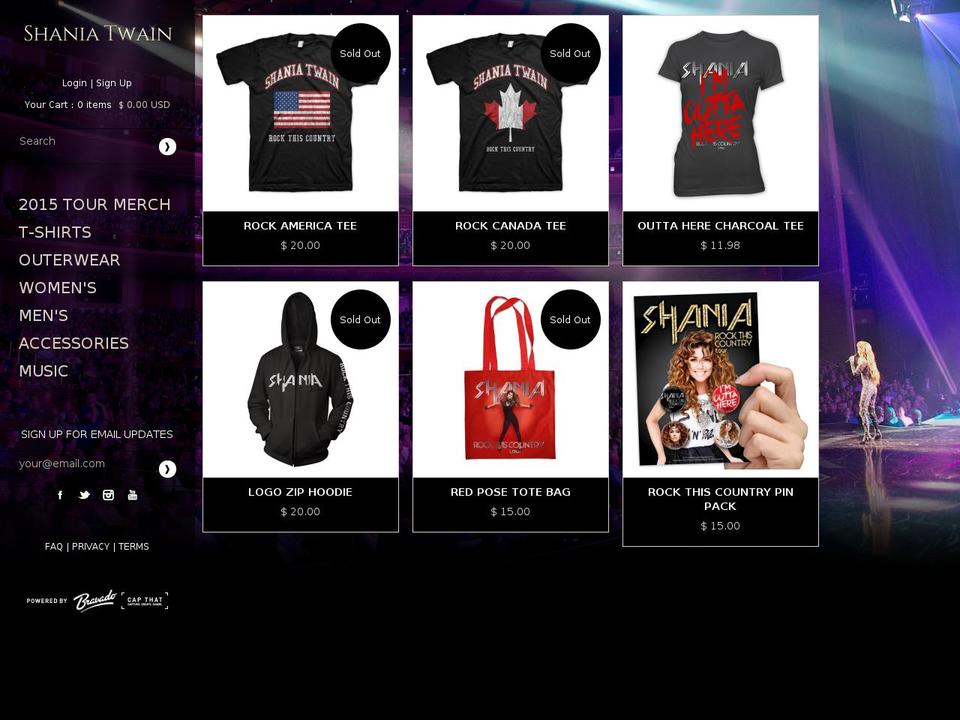 shaniatwainshop.com shopify website screenshot