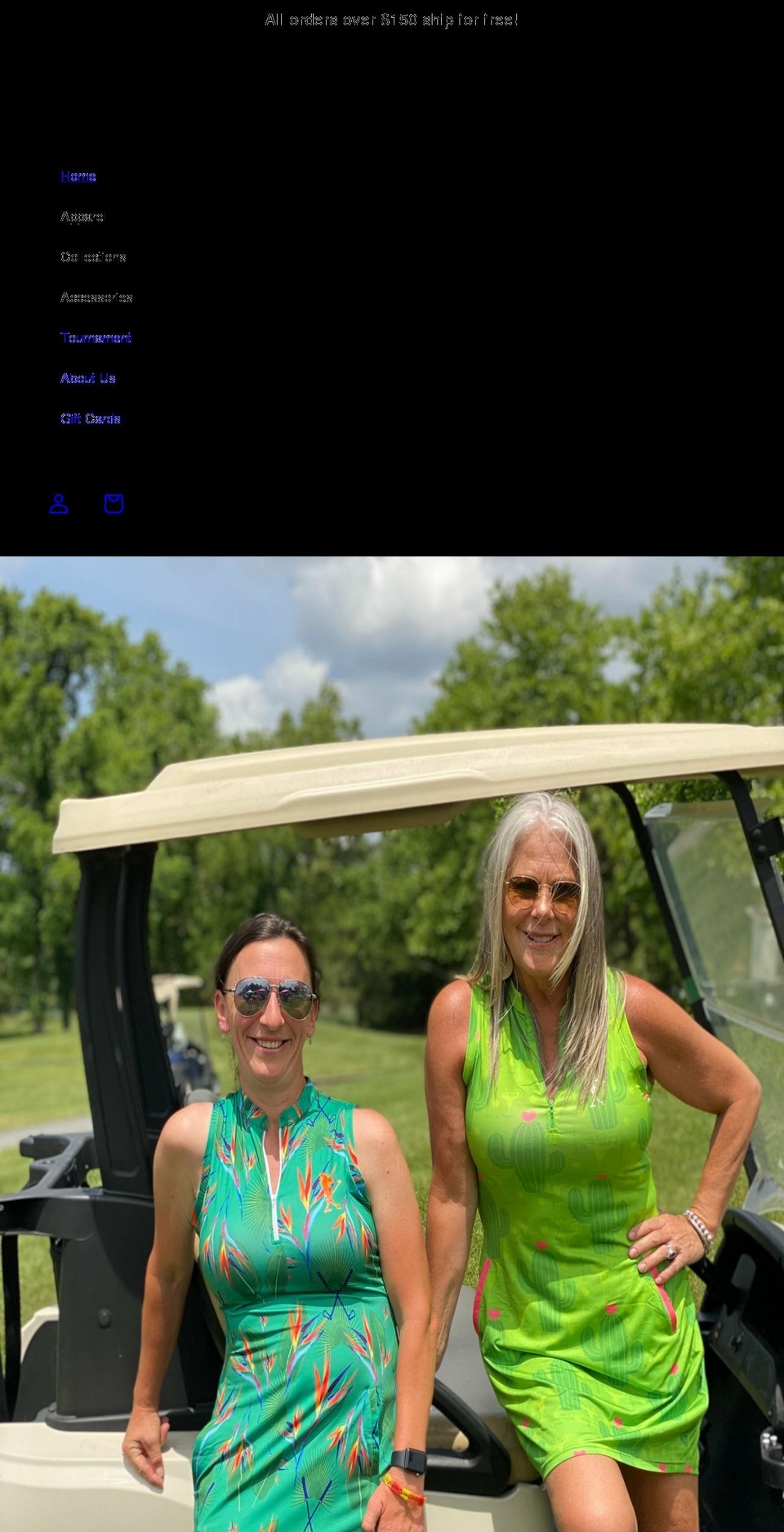 shanksgolfapparel.com shopify website screenshot