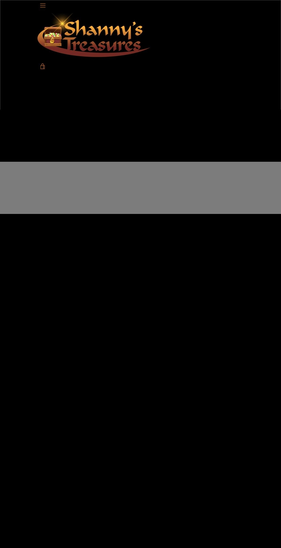 shannystreasures.com — Shopify storefront screenshot