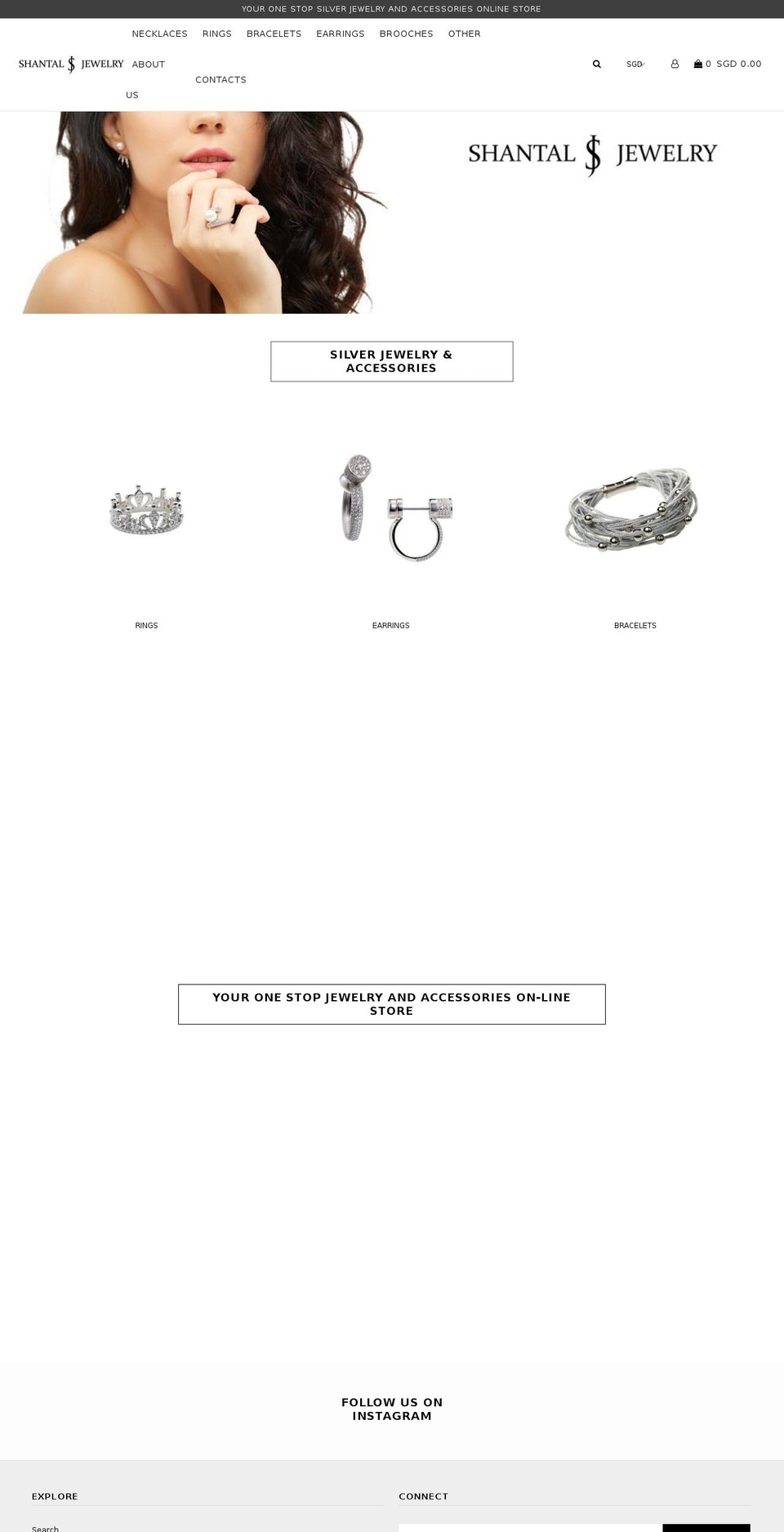 shantaljewelry.com shopify website screenshot