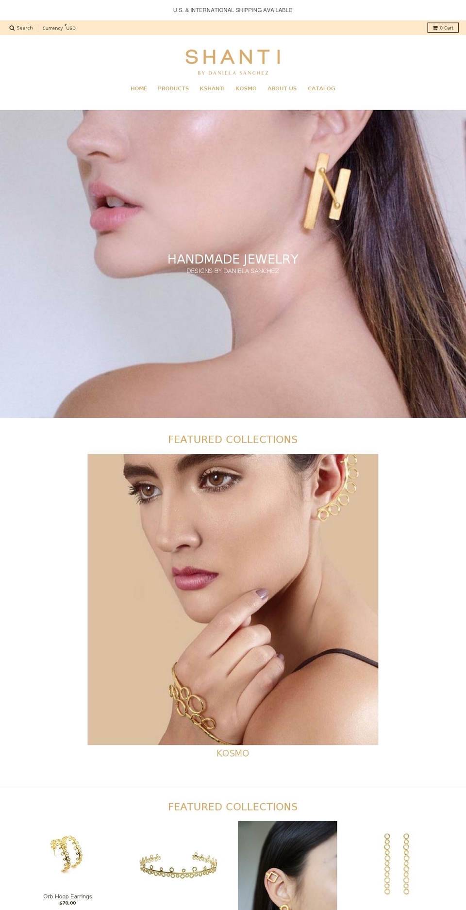 shantibydanielasanchez.com shopify website screenshot