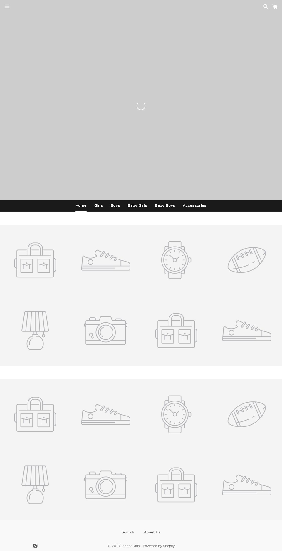 shape-kids.com shopify website screenshot