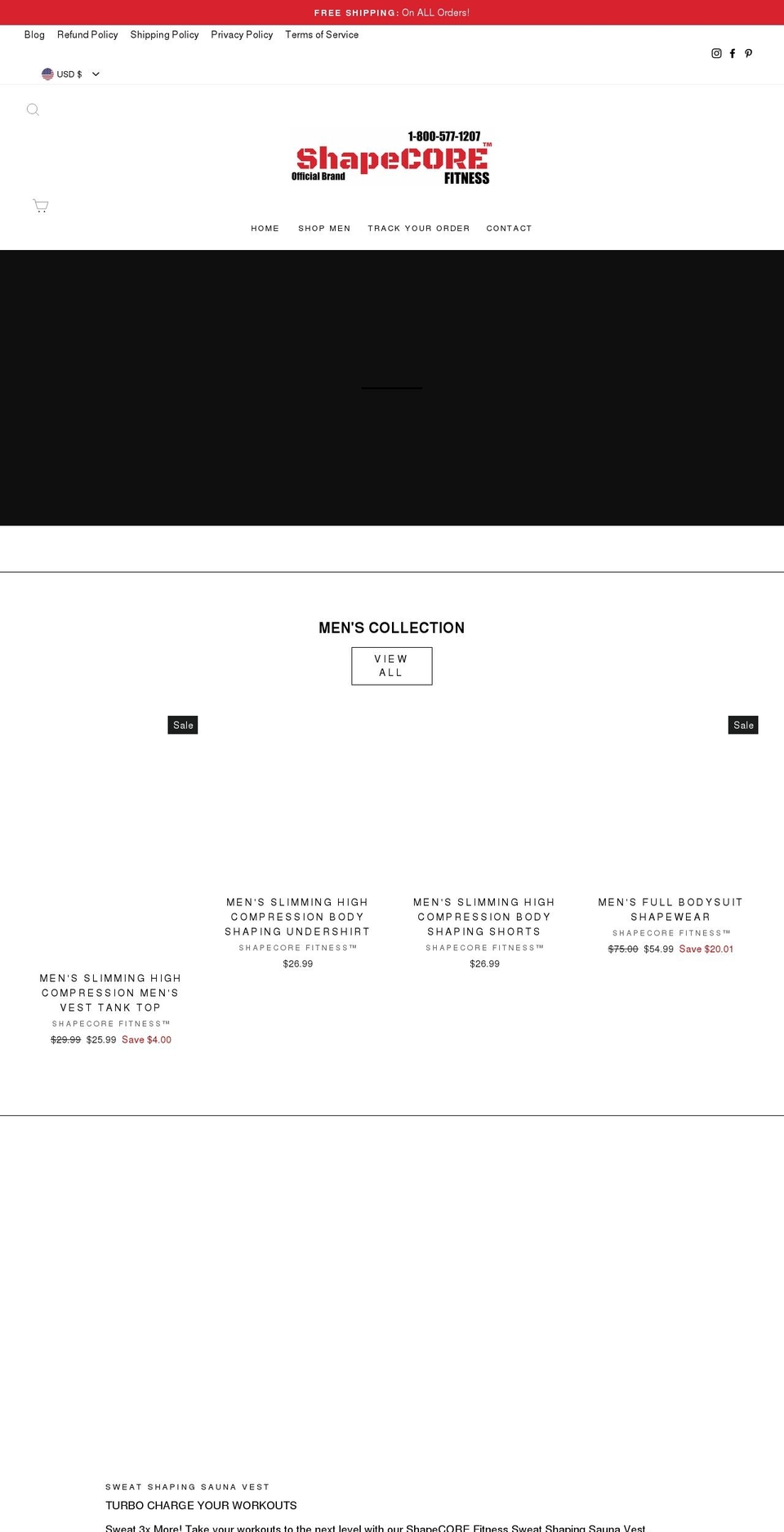 shapecore.net shopify website screenshot