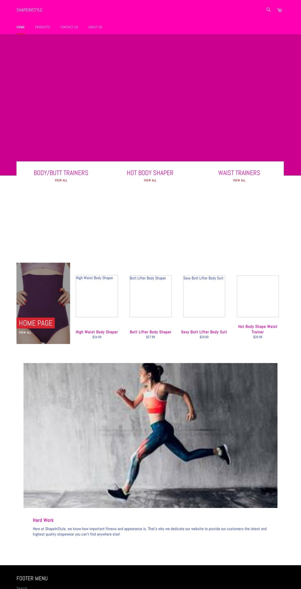 shapeinstyle.com — Shopify storefront screenshot