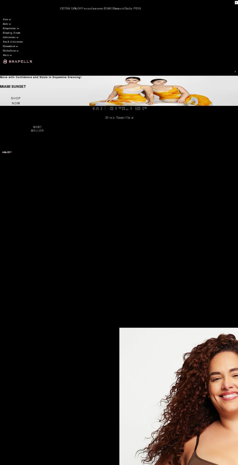 shapellx.com shopify website screenshot