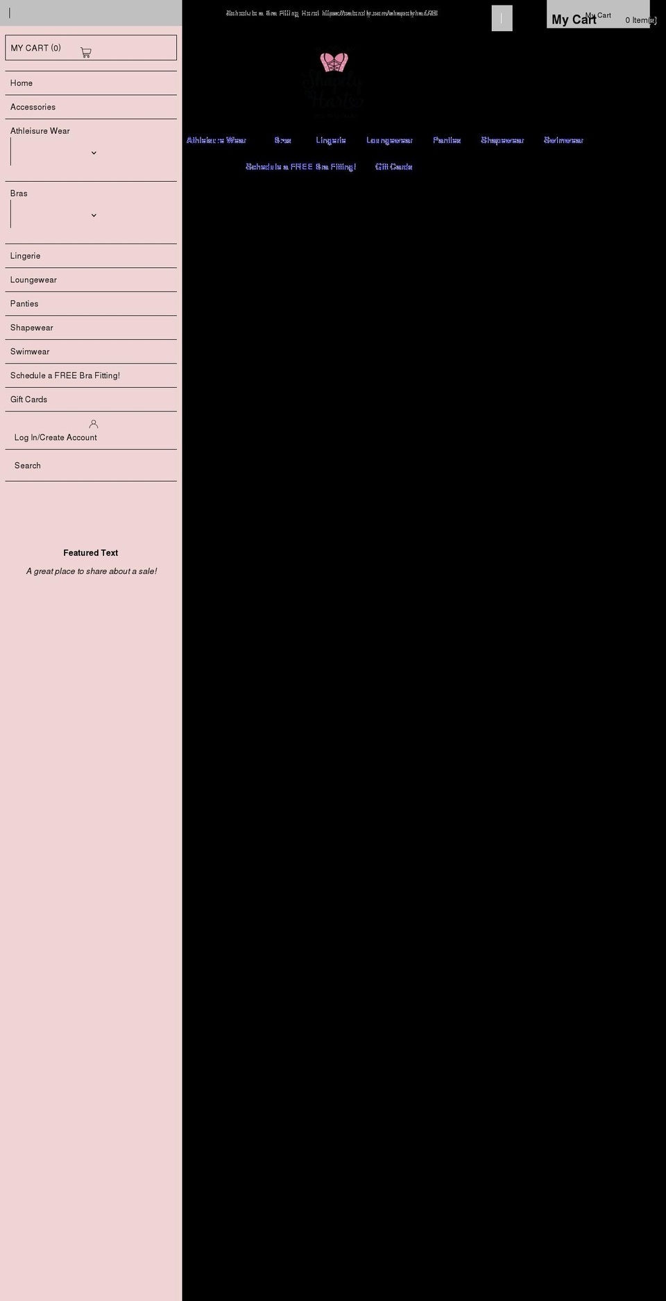 shapelyhart.com shopify website screenshot