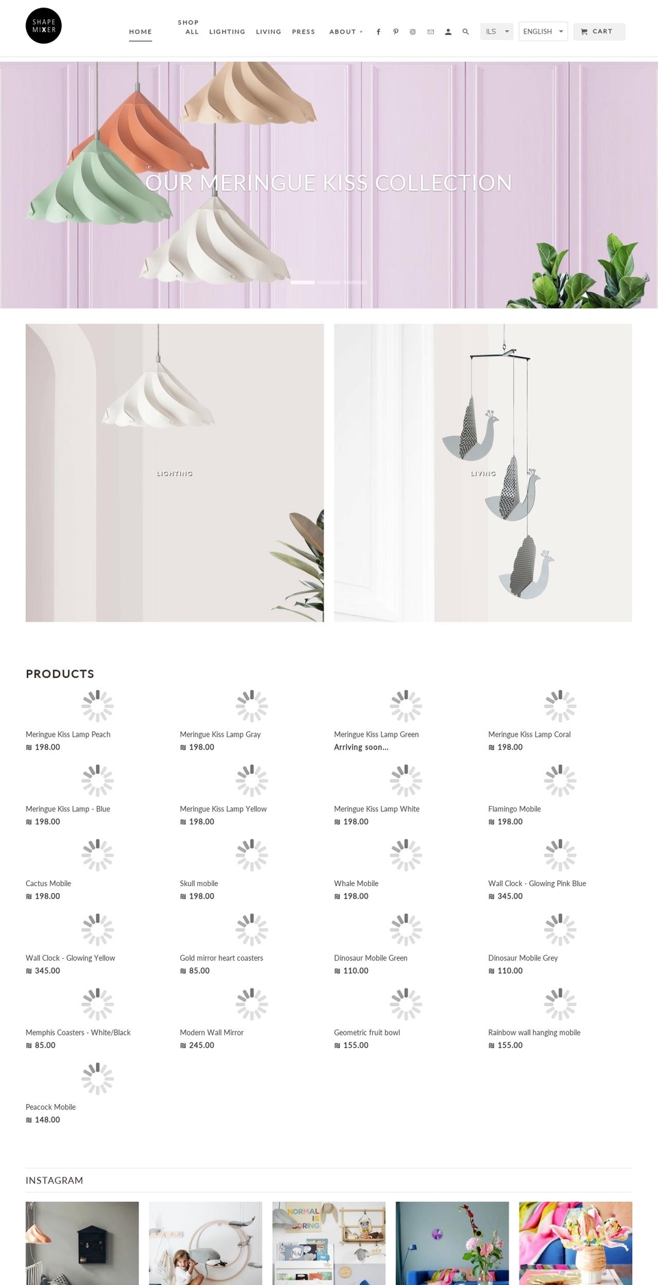 shapemixer.com — Shopify storefront screenshot