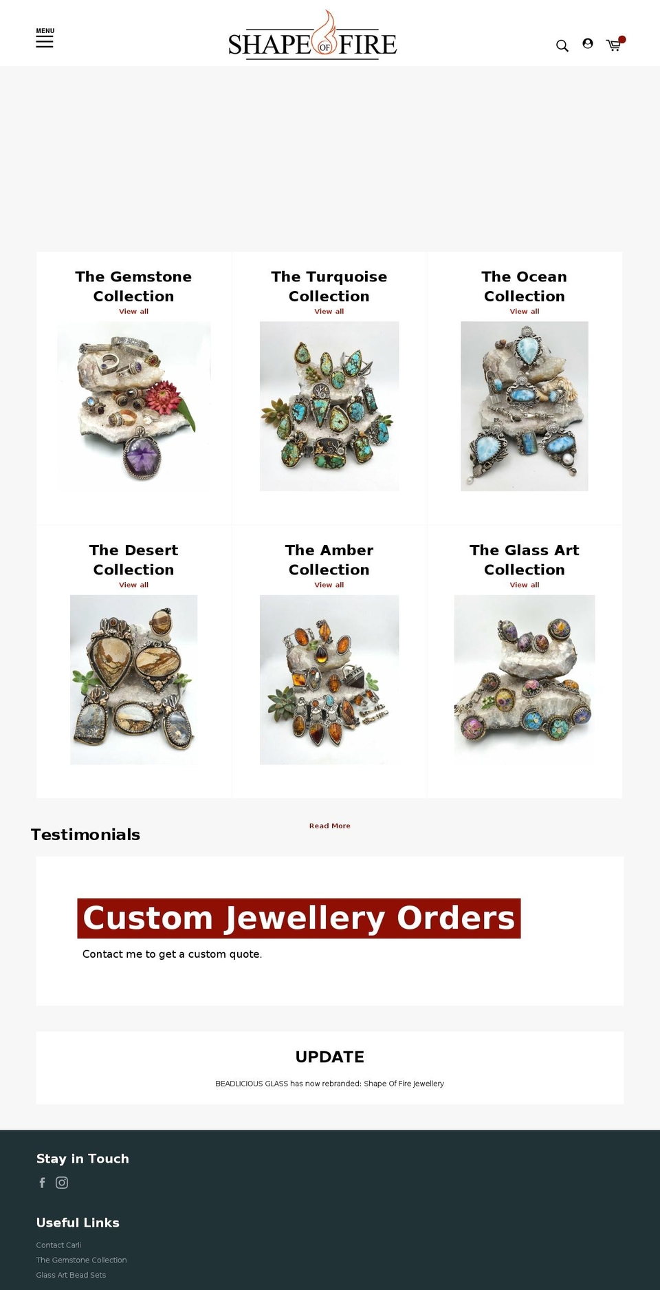 shapeoffire.com shopify website screenshot