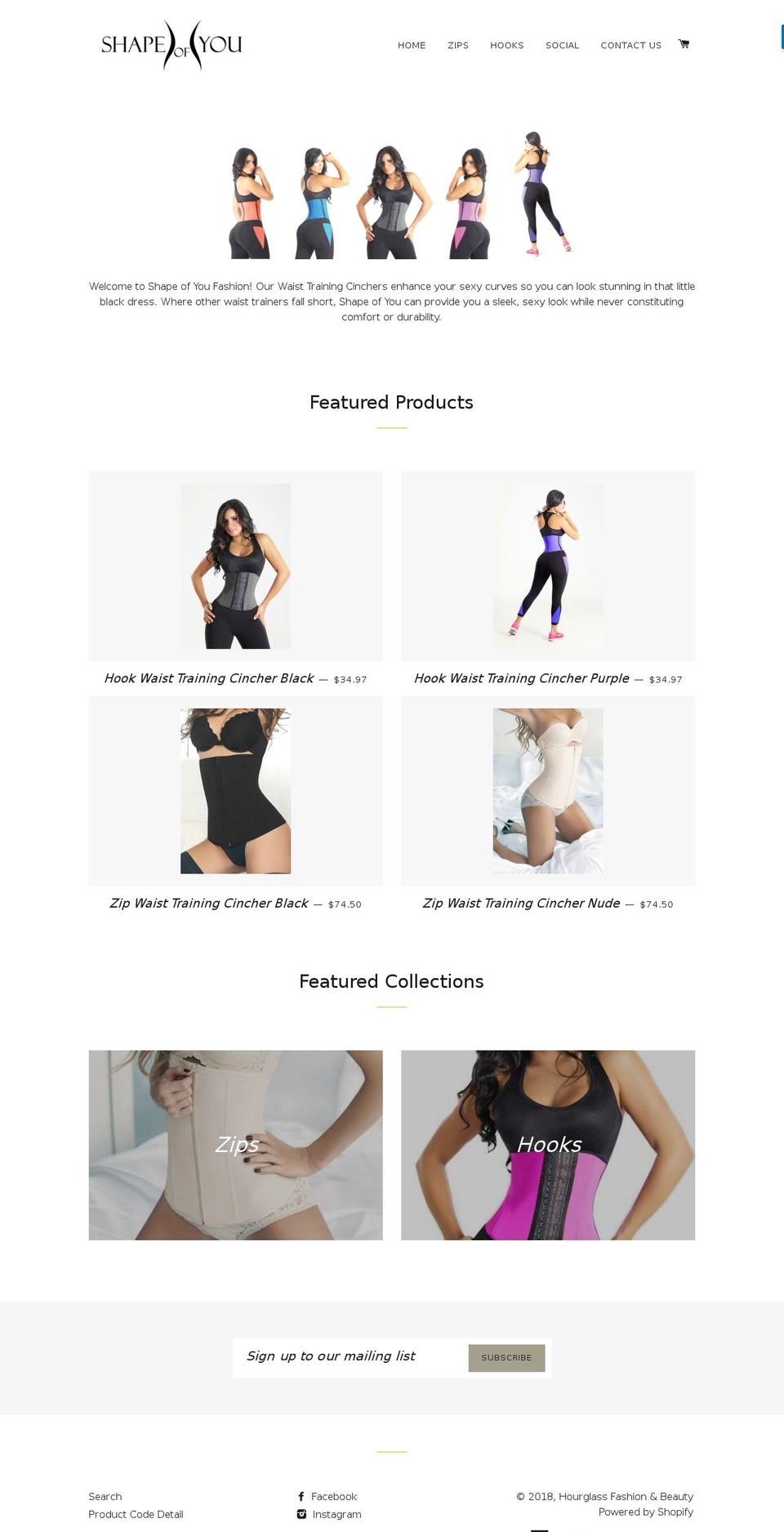 shapeofyoufashion.com — Shopify storefront screenshot