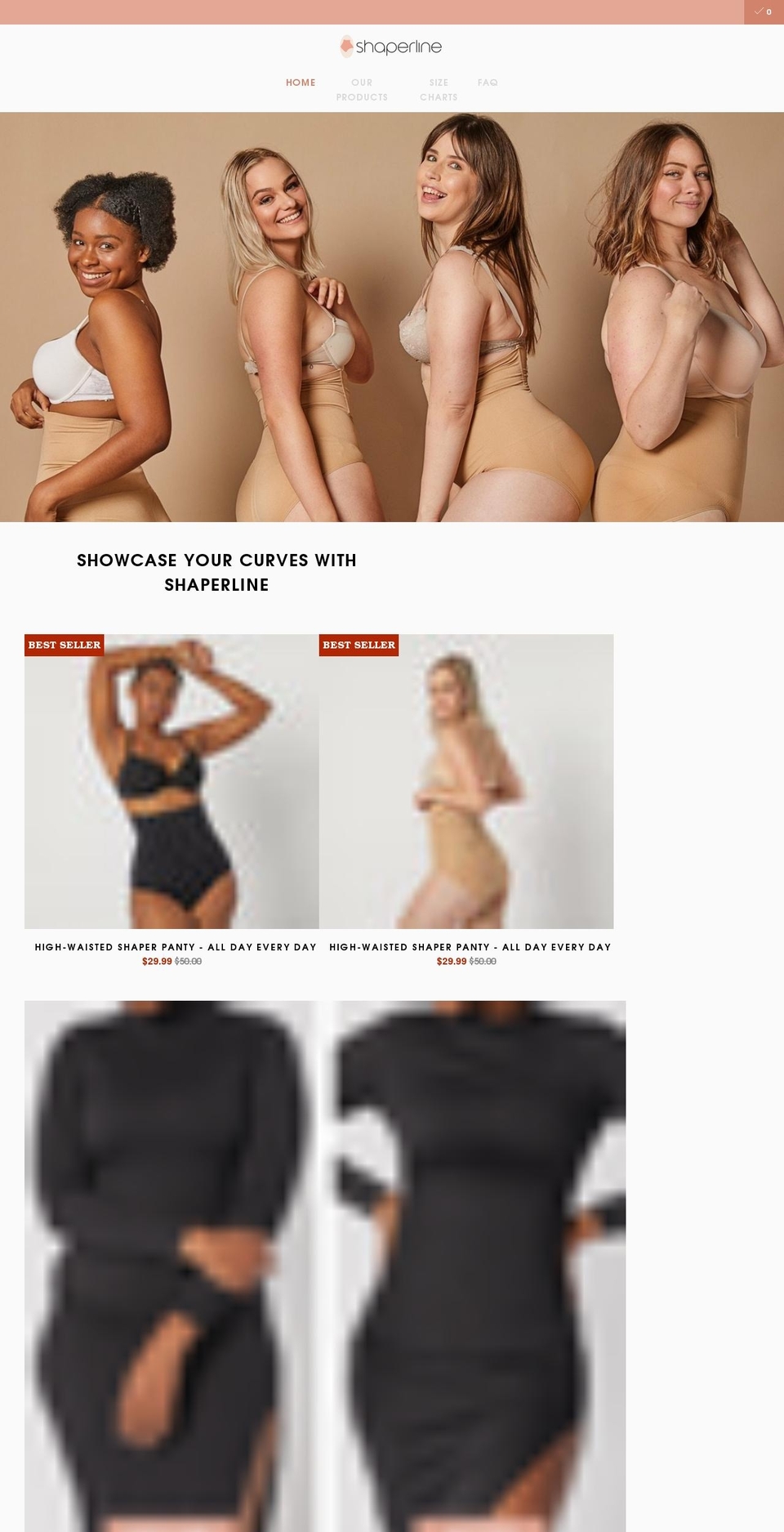 shaperline.com shopify website screenshot
