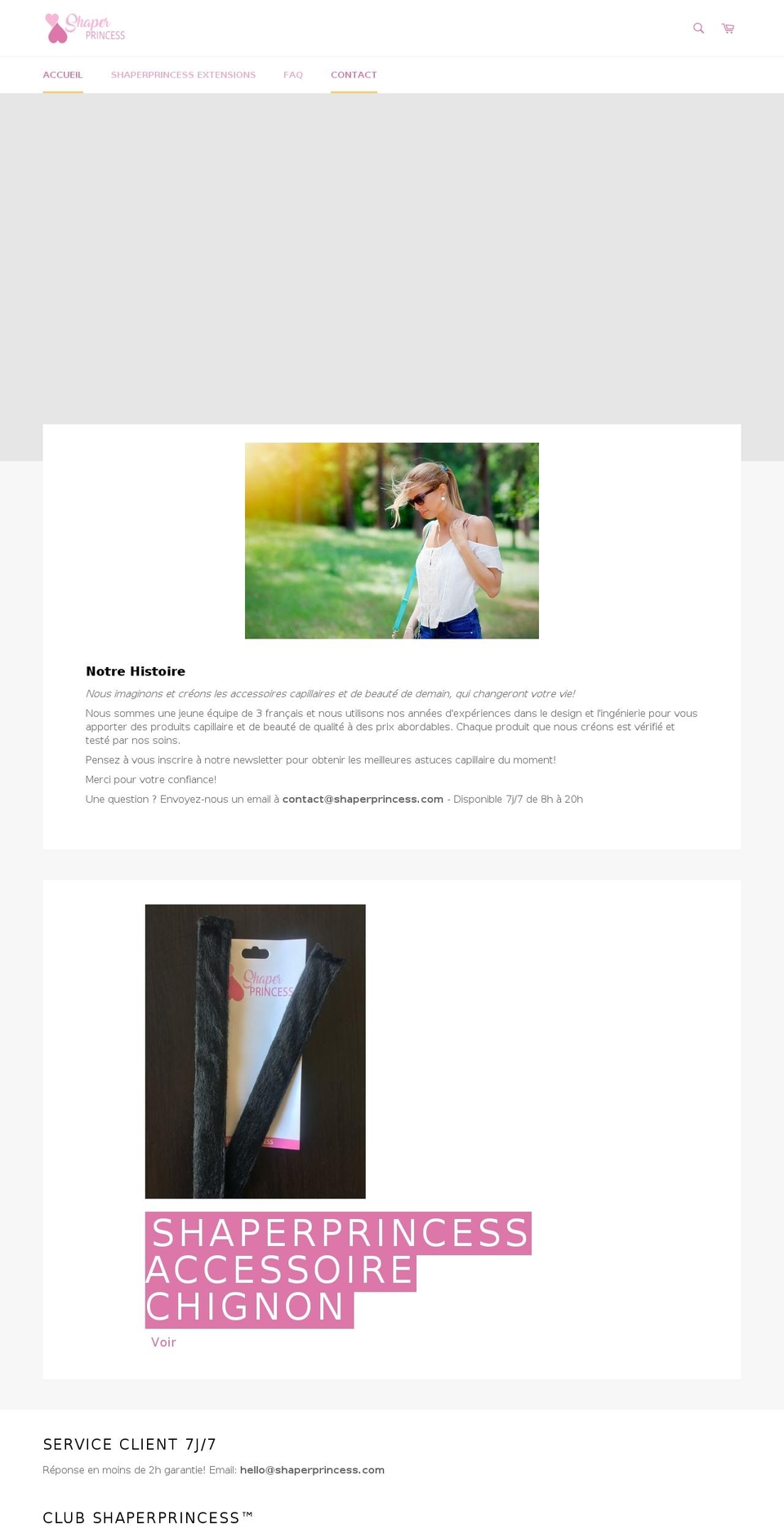 shaperprincess.com — Shopify storefront screenshot