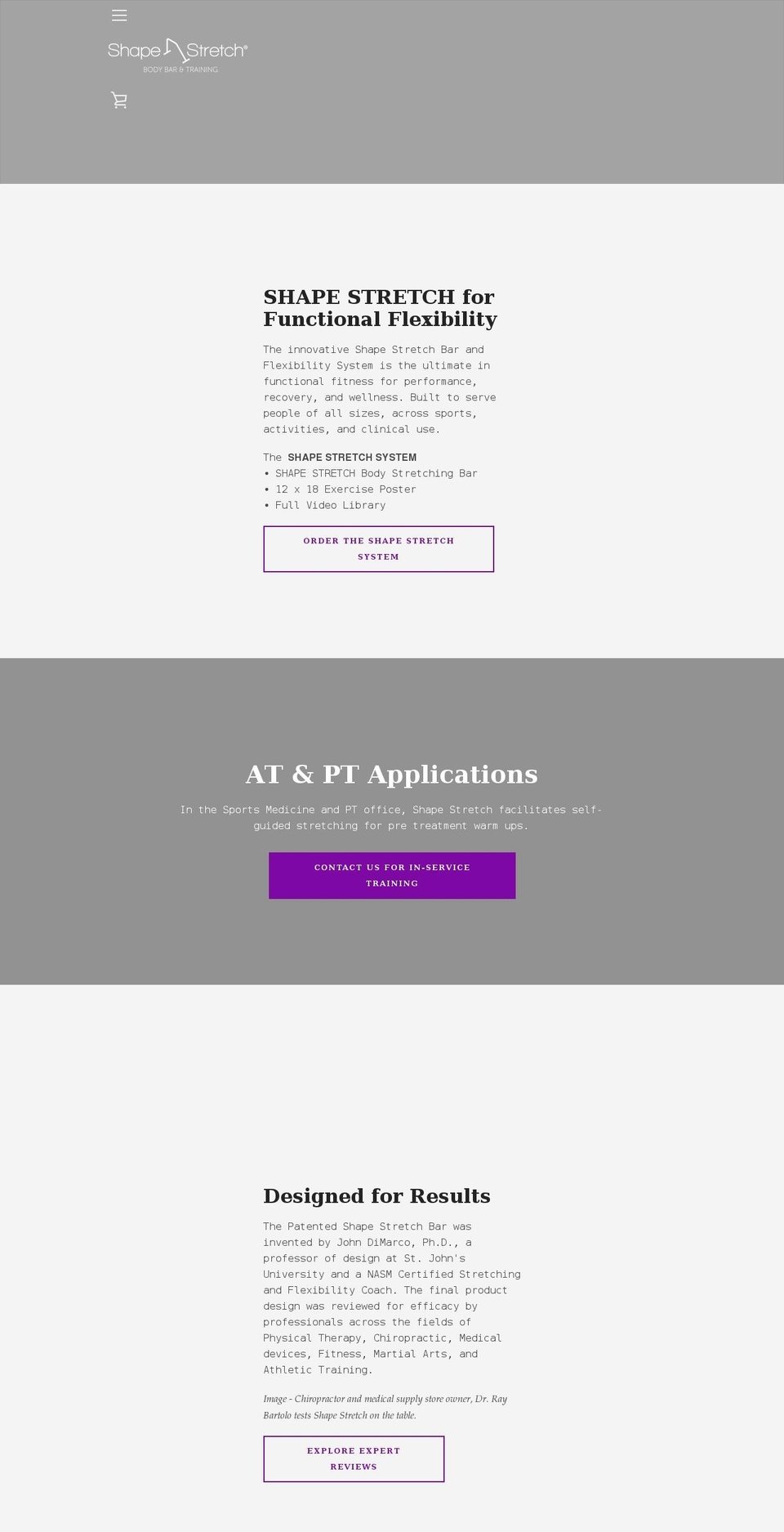 shapestretch.com shopify website screenshot