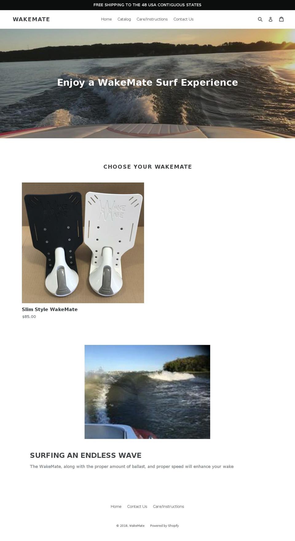 shapethewake.com shopify website screenshot