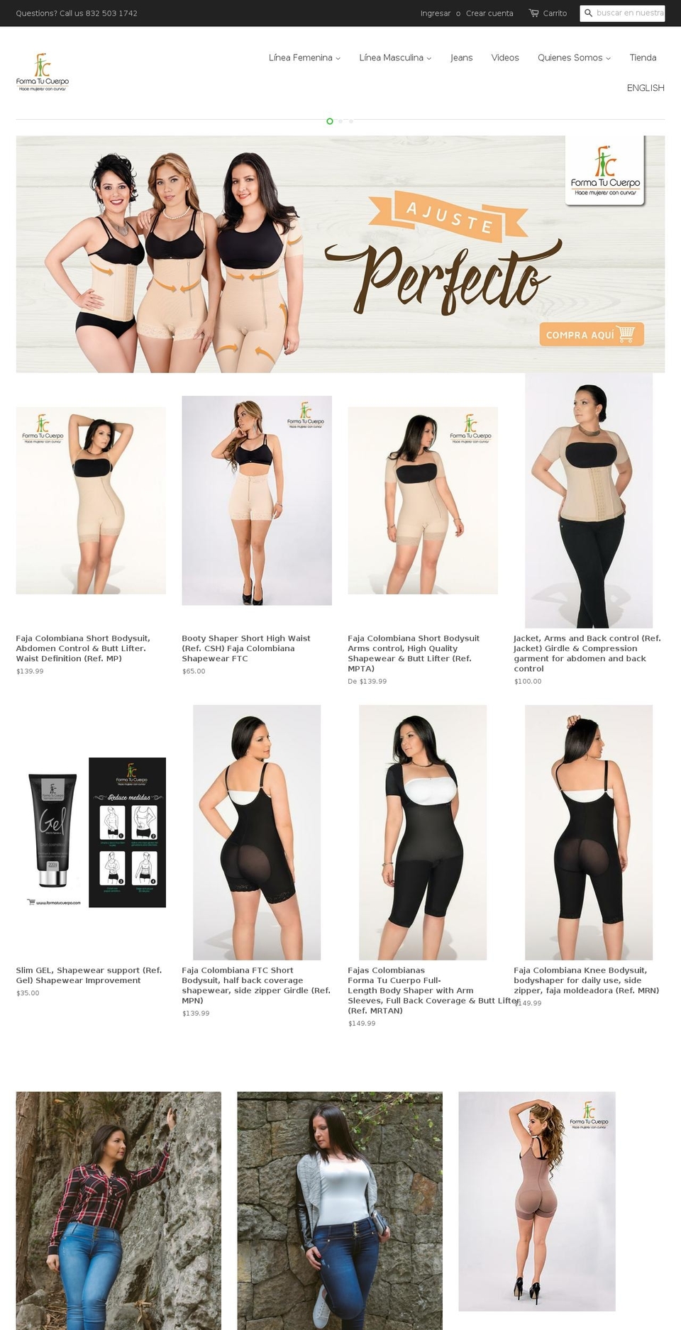 shapewearftc.us shopify website screenshot