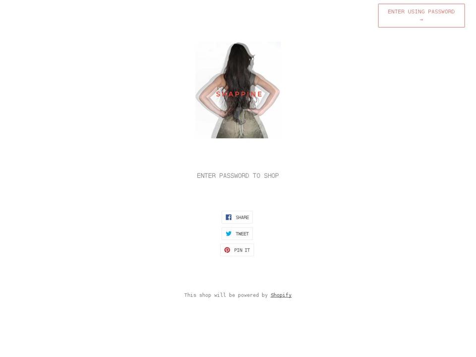 shappine.com shopify website screenshot