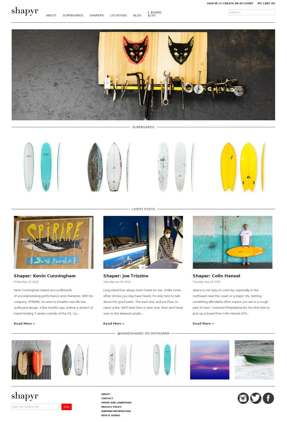 shapyr.com shopify website screenshot