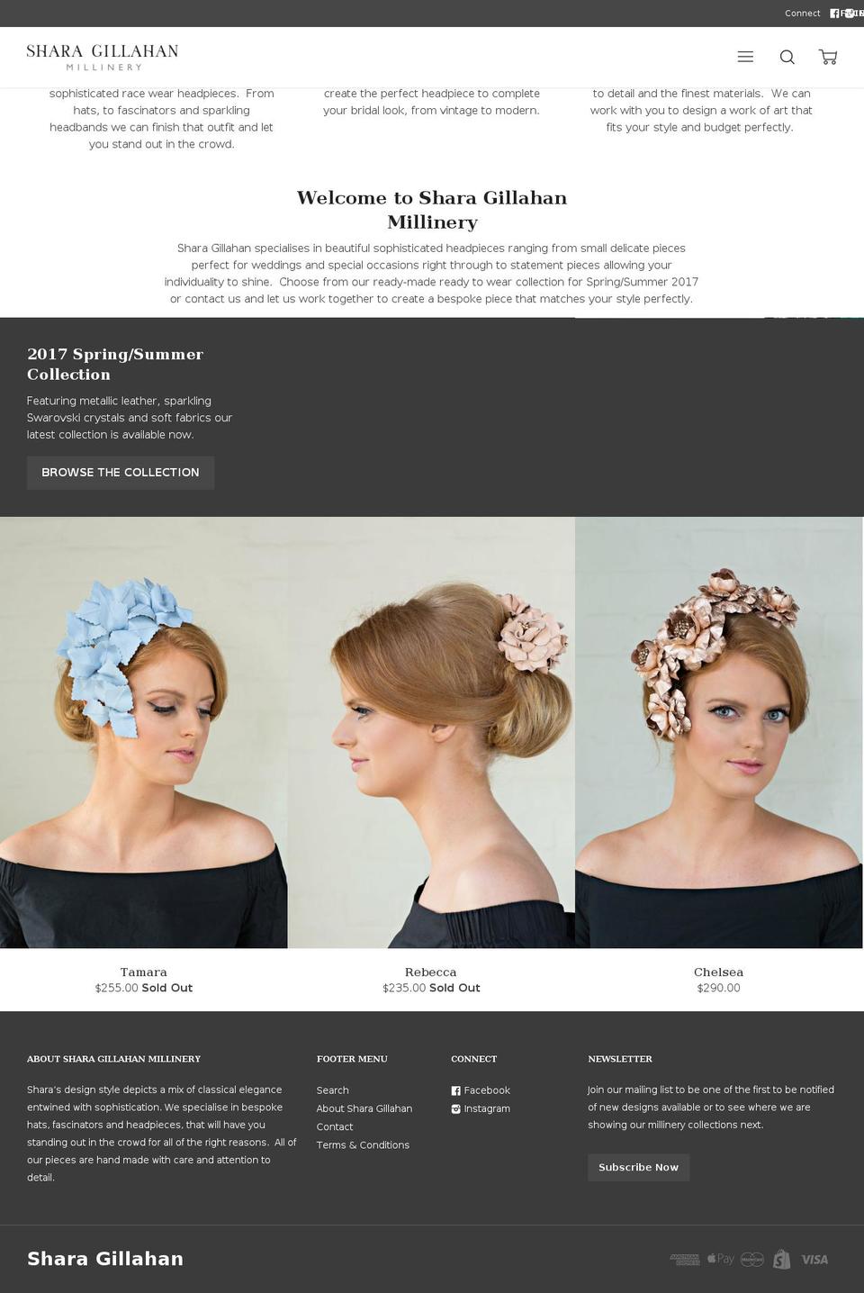 sharagillahan.com.au shopify website screenshot