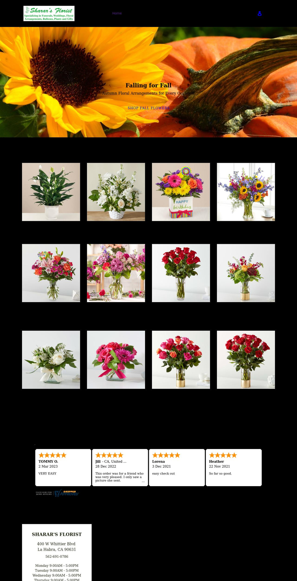 mol-standard-.. Shopify theme site example shararsflorist.com