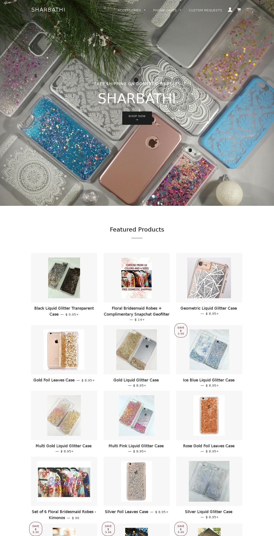 sharbathi.com shopify website screenshot