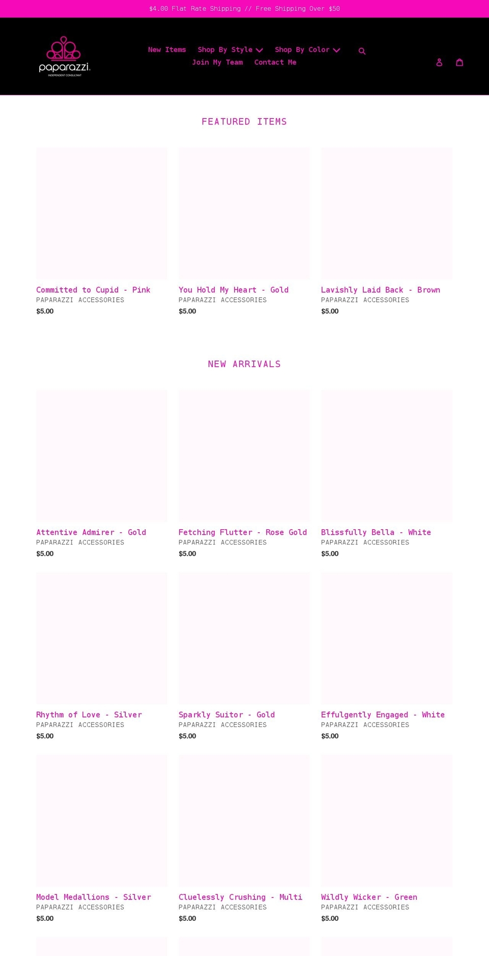 shareeschiccityjewels.com shopify website screenshot