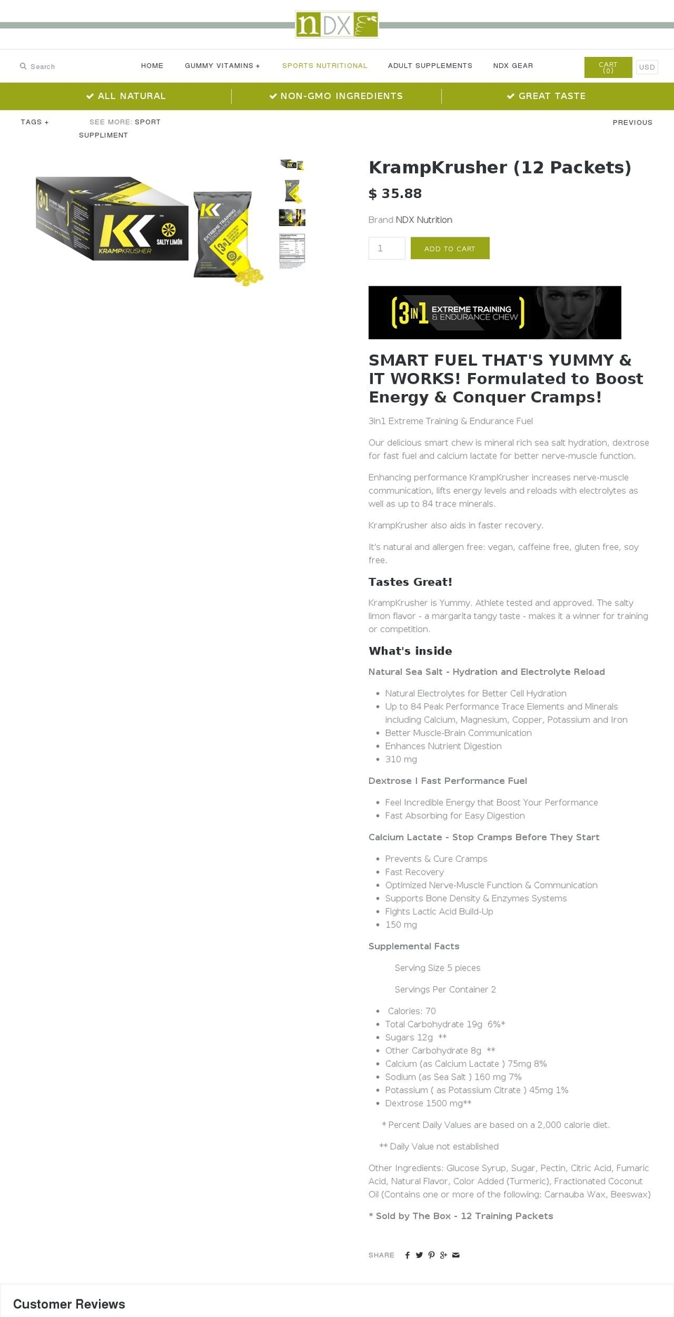 sharekrampkrusher.com — Shopify storefront screenshot