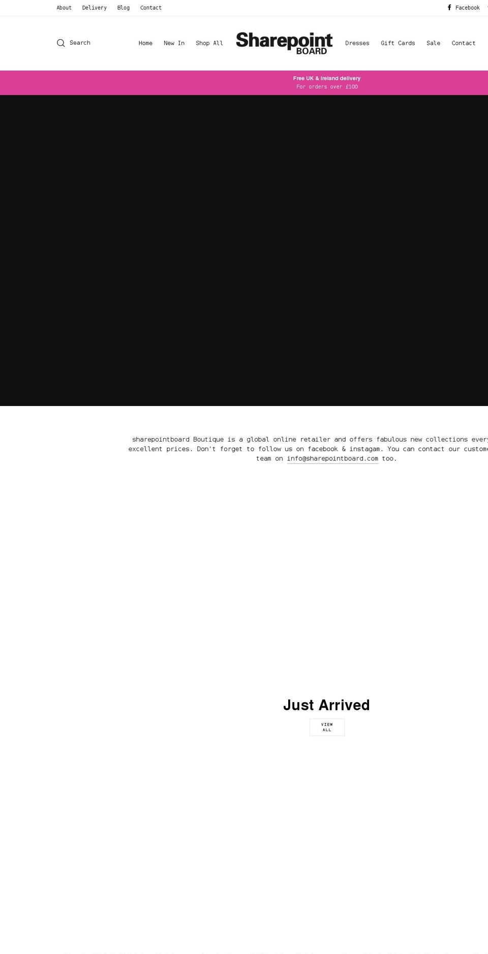 sharepointboard.com shopify website screenshot