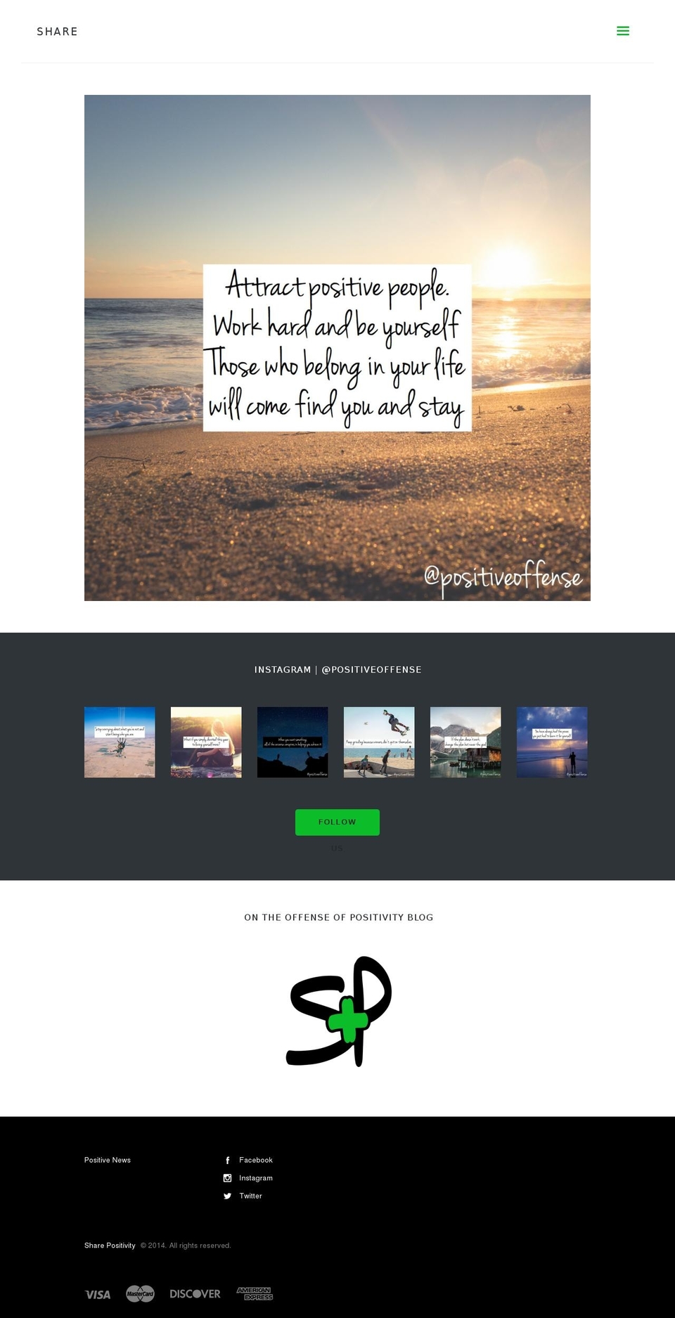 sharepositivity.com shopify website screenshot