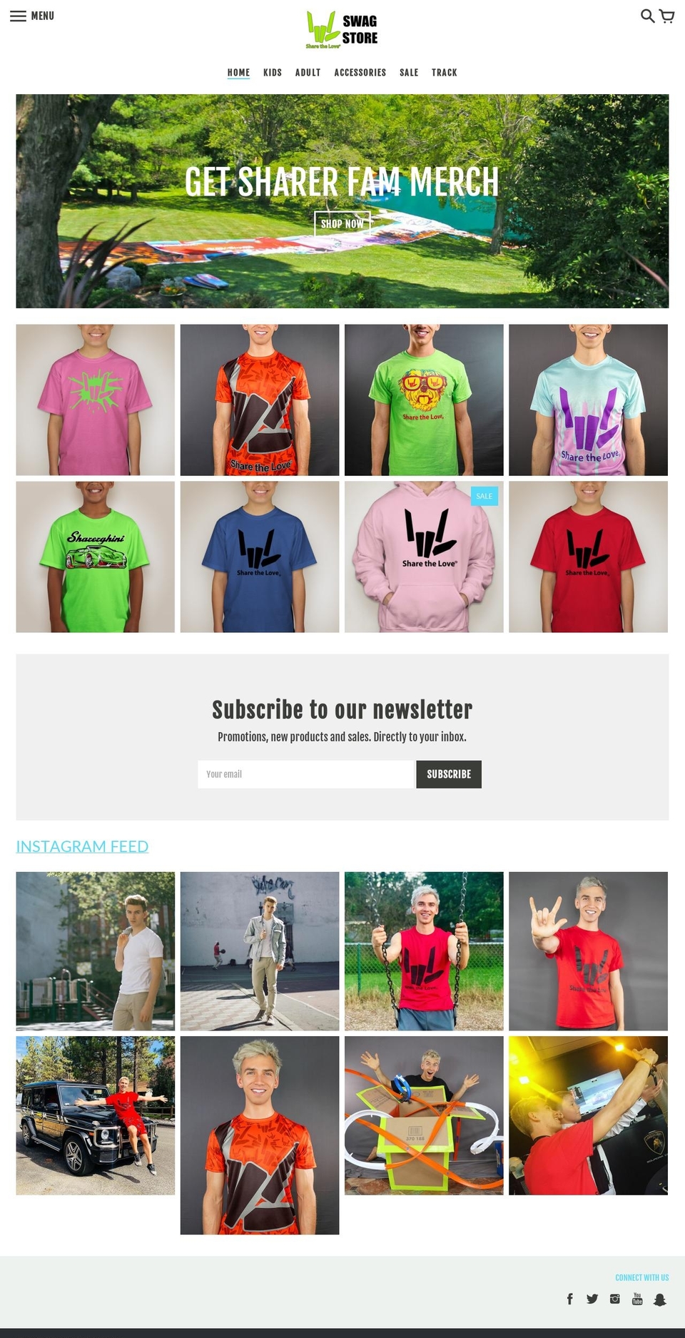 sharerfam.com — Shopify storefront screenshot